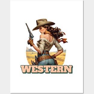 Cowgirl Posters and Art